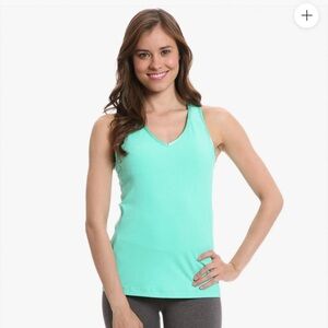 ALO Yoga Racer Tank - teal, mint, light green